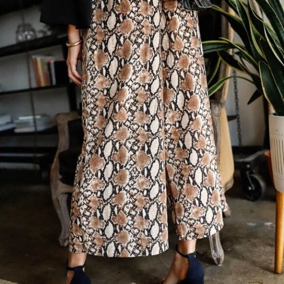 MODERN GIRLS Snake Print Wide Legged Pants - Picture 7 of 7